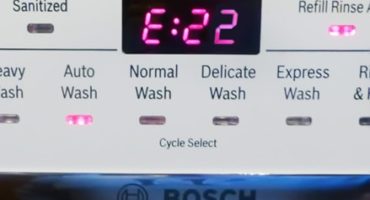 Khắc phục lỗi e22 trong máy rửa chén